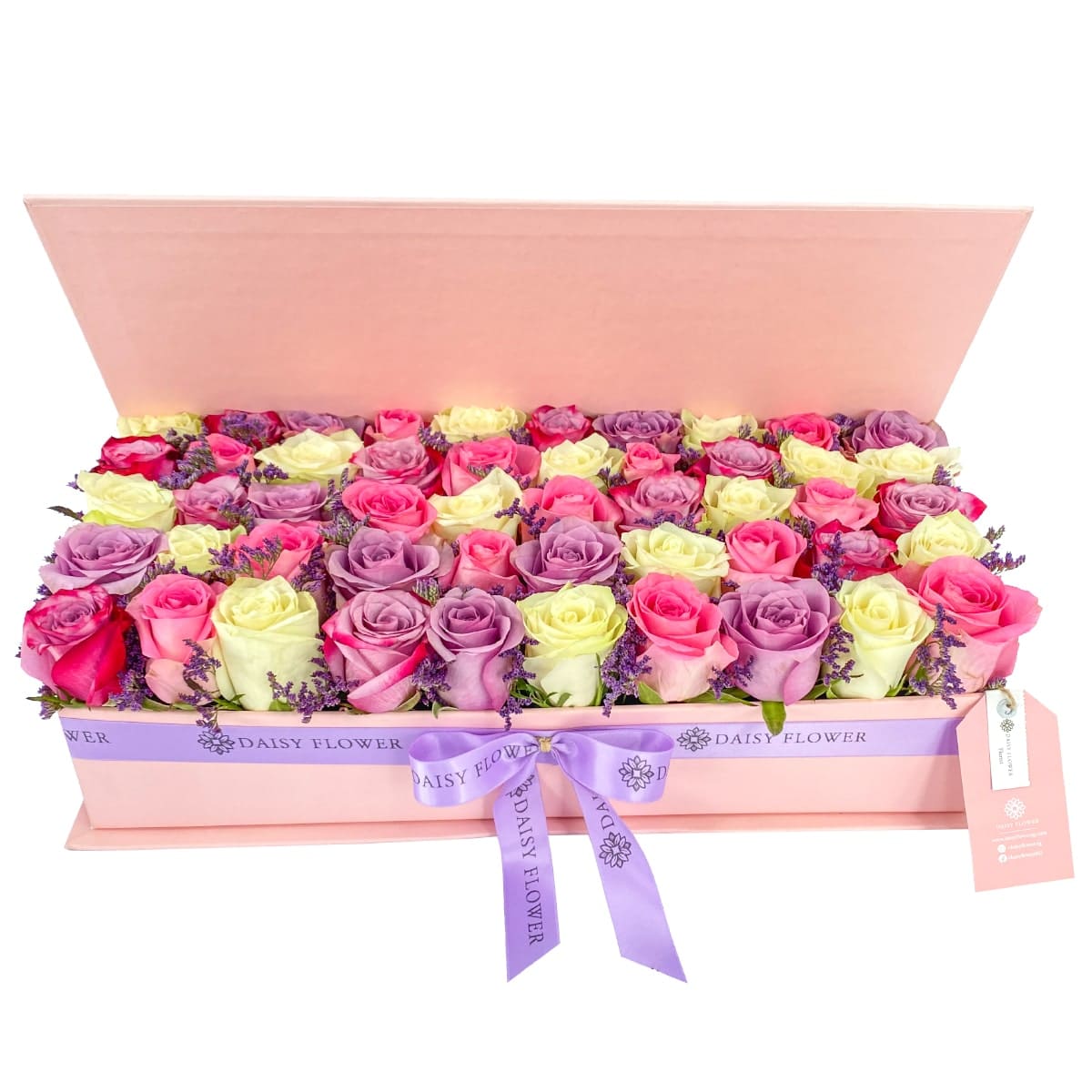 pink-flower-box-White-Roses-Deep-Purple-Roses-Revival-Roses-Nightingale-Roses-Lamouinuom-daisy-flower-egypt